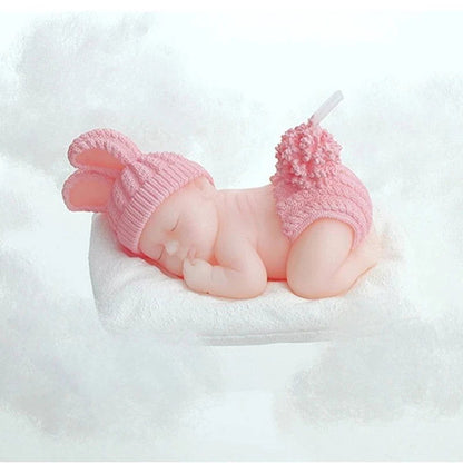 10pcs Baby Shower Favor Gift - Sleeping Baby Smokeless Candle - candletown.net