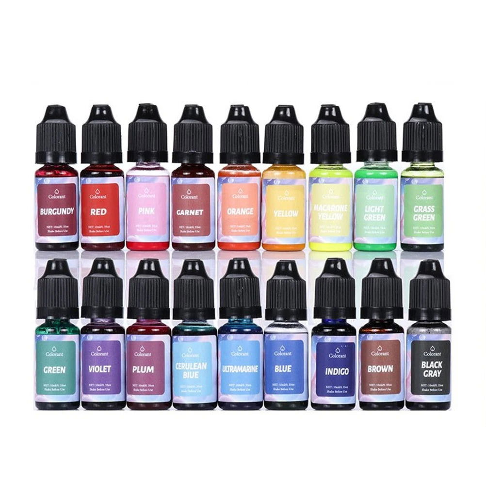 18 Color 10ml Resin Pigments – Enhance Your DIY Candle Making - candletown.net