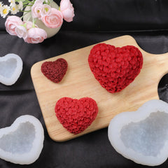 3D Love Heart Silicone Candle Mold - candletown.net