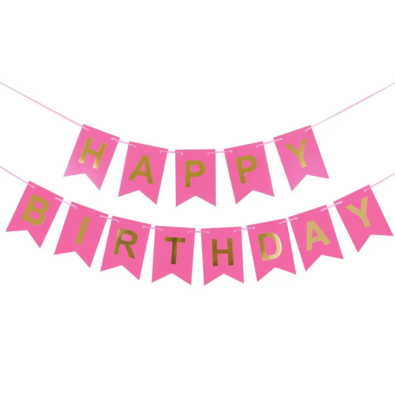 Happy Birthday Banner – Colorful Party Decoration