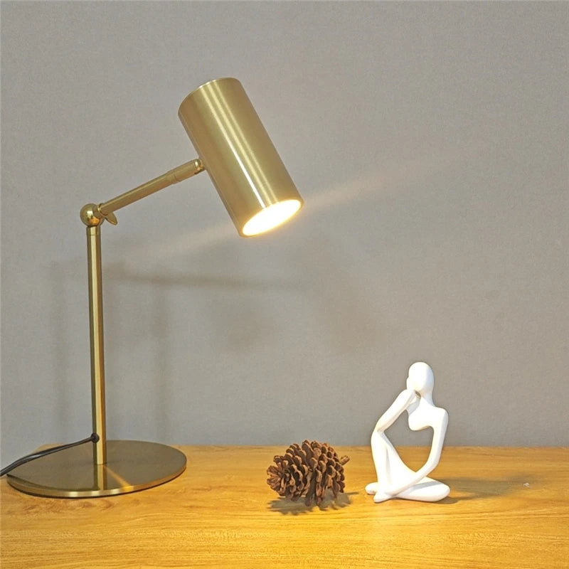 Modern Golden Table Lamp – Nordic Design