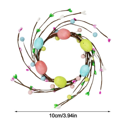 Handmade Easter Egg Flower Wreath – Candle Ring & Festive Decor