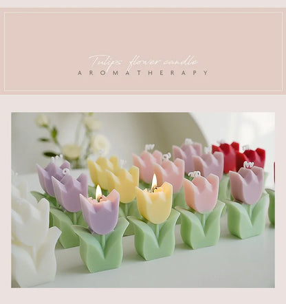 Handmade Tulip Soy Wax Candle