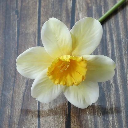 20PCS Artificial Daffodil Flowers – Real Touch Spring Blooms