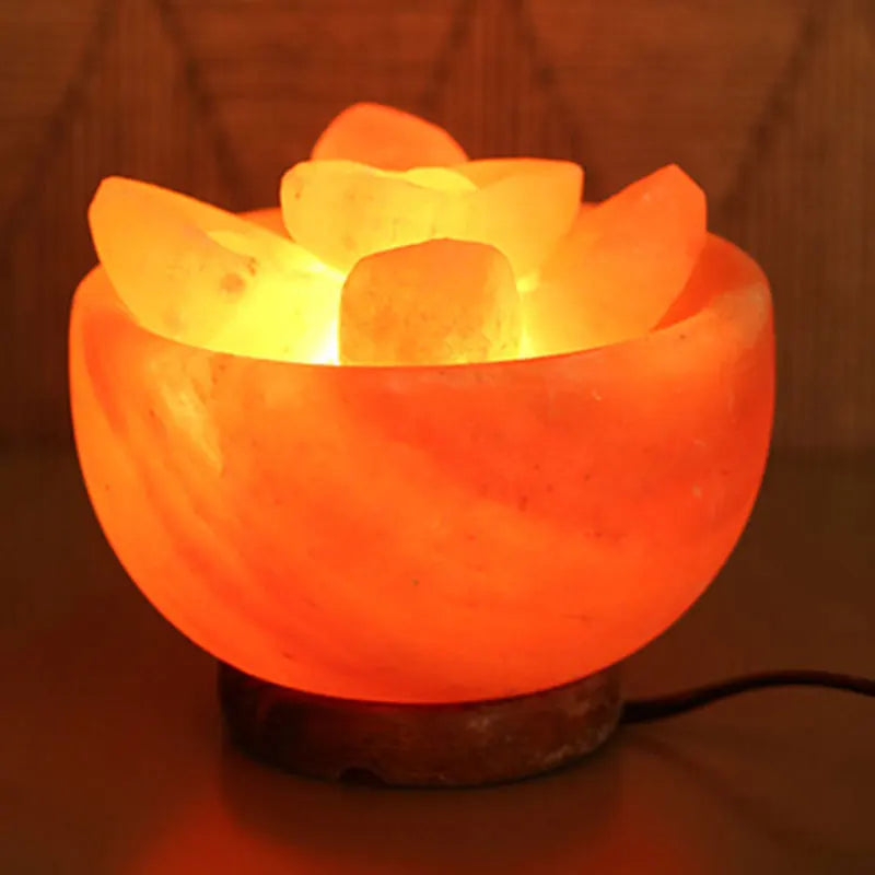 Himalayan Salt Crystal Lamp – Natural Rock Night Light