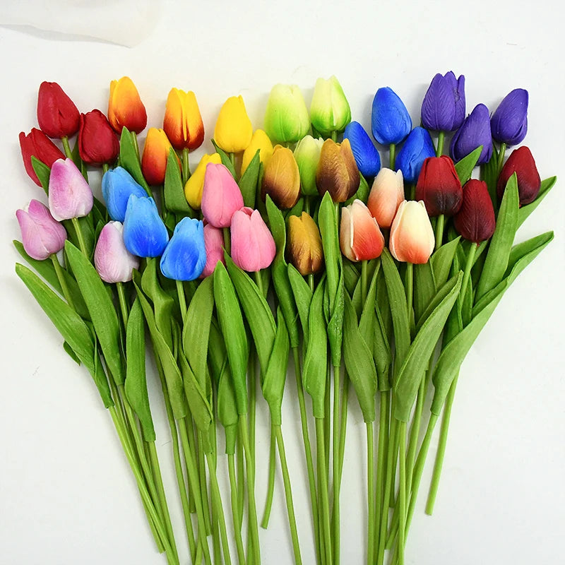 10pcs Tulip Artificial Flowers – Lifelike & Elegant Decor