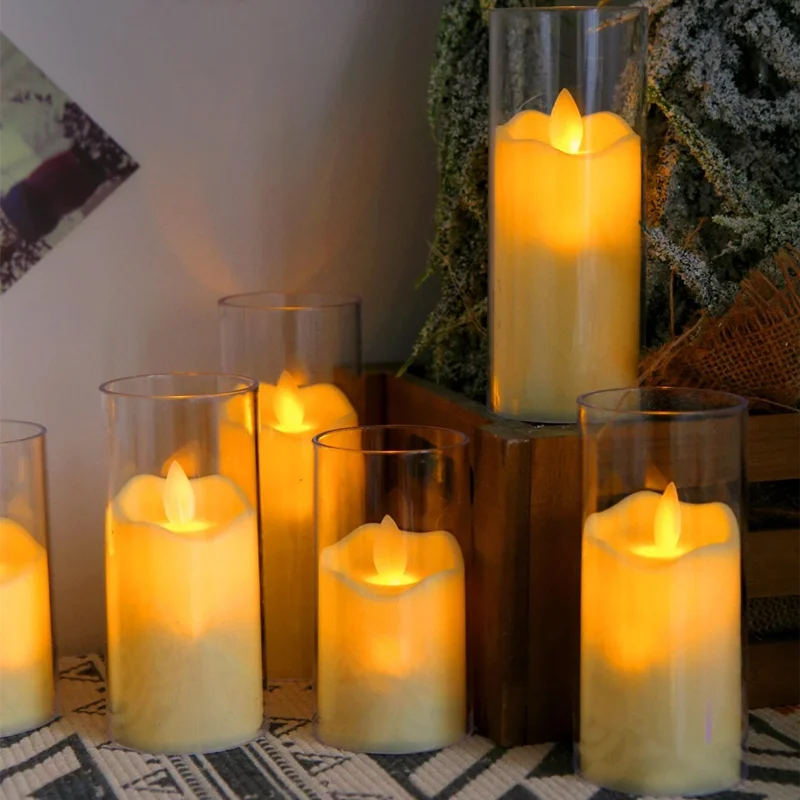 6Pcs LED Flameless Electric Candles - Safe, Flickering Tealights for Special Occasions