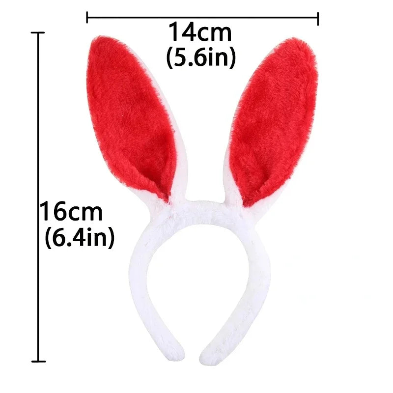 Plush Bunny Ears Headband – Cute & Soft for Easter & Cosplay