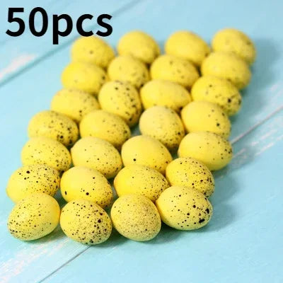 50pcs Artificial Easter Eggs – DIY Craft & Home Decoration