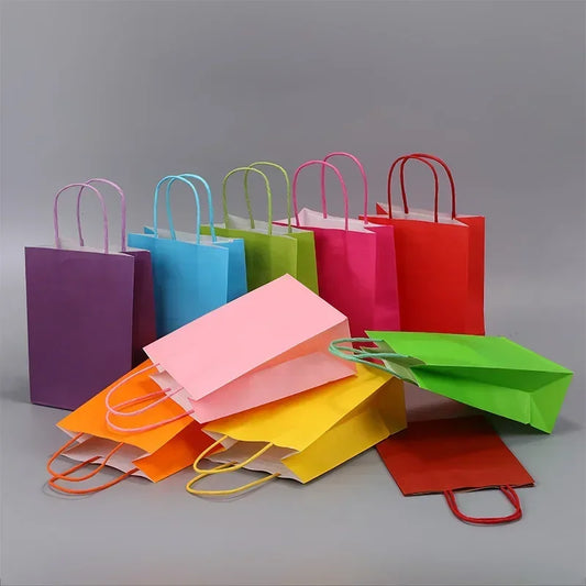 Colorful Paper Gift Bags – Multiple Shades for All Celebrations