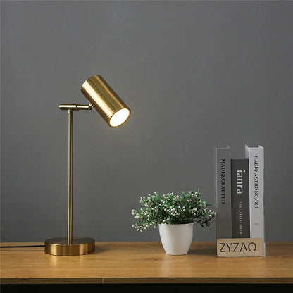 Modern Golden Table Lamp – Nordic Design