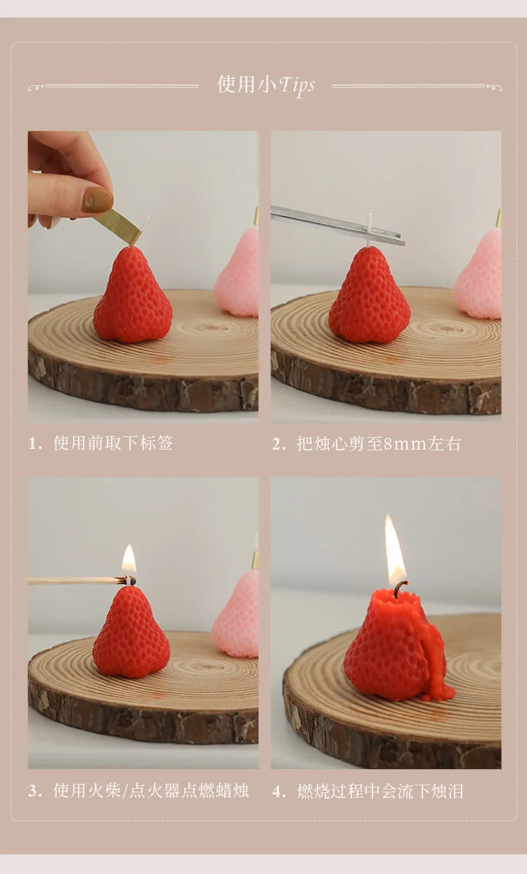 Tulip Scented Candles – Handmade Decorative Flower Candles