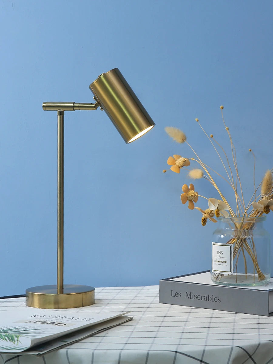 Modern Golden Table Lamp – Nordic Design