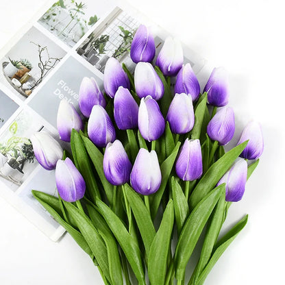 10pcs Tulip Artificial Flowers – Lifelike & Elegant Decor