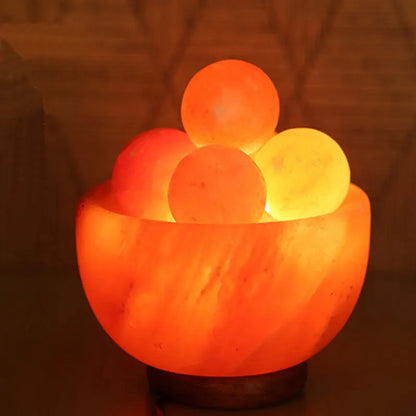 Himalayan Salt Crystal Lamp – Natural Rock Night Light