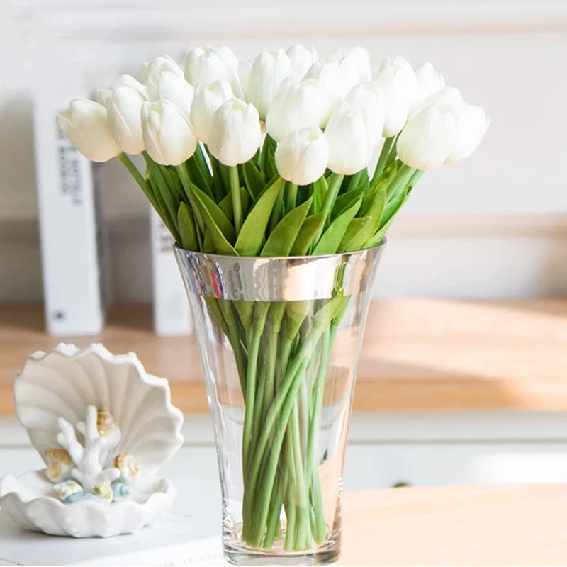 10pcs Tulip Artificial Flowers – Lifelike & Elegant Decor