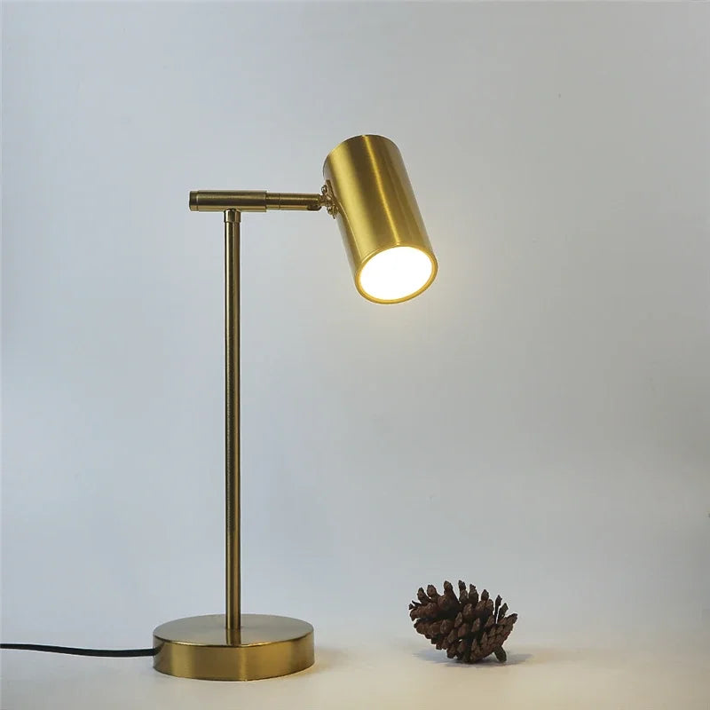 Modern Golden Table Lamp – Nordic Design