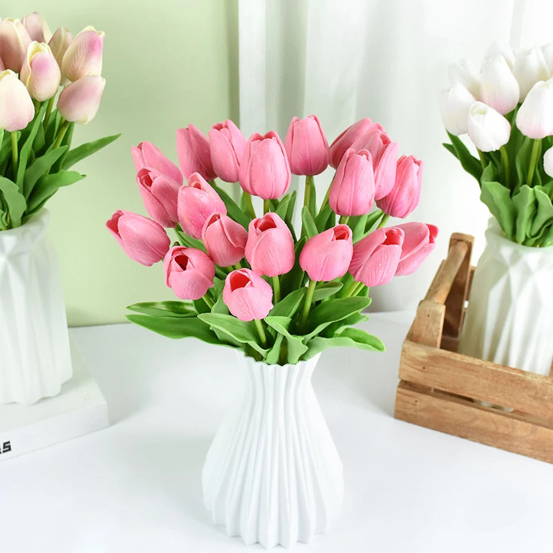 10pcs Tulip Artificial Flowers – Lifelike & Elegant Decor