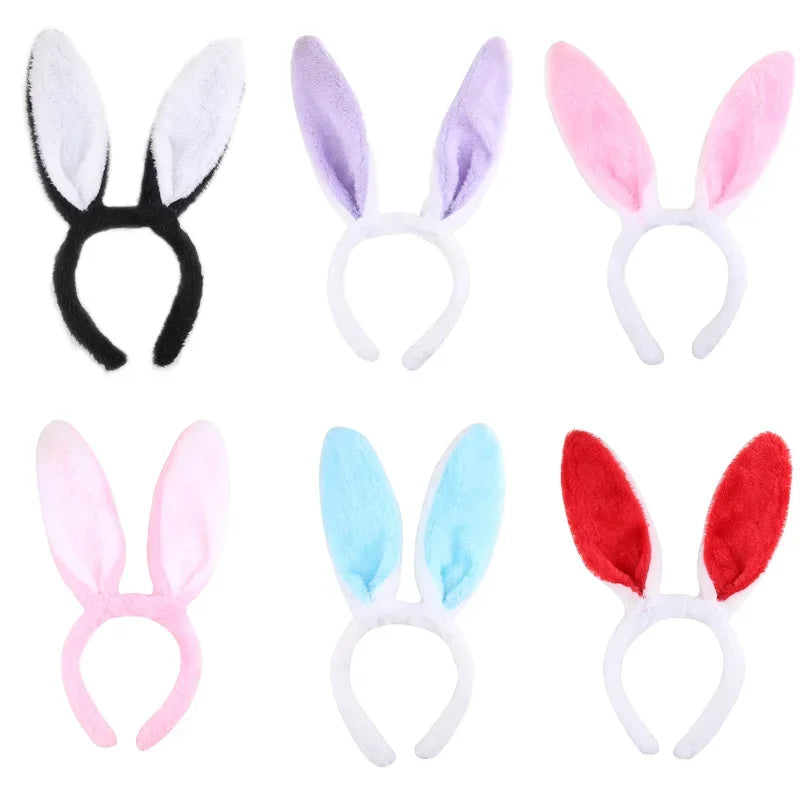 Plush Bunny Ears Headband – Cute & Soft for Easter & Cosplay