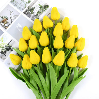 10pcs Tulip Artificial Flowers – Lifelike & Elegant Decor