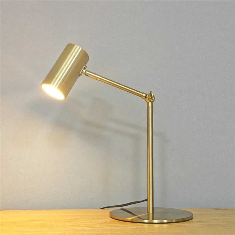 Modern Golden Table Lamp – Nordic Design