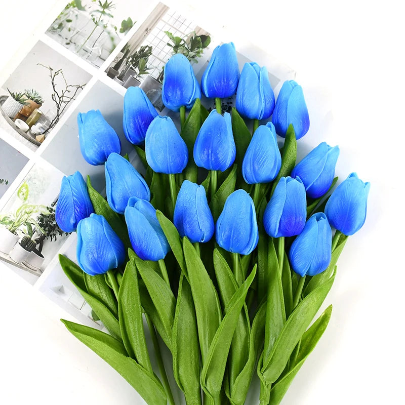 10pcs Tulip Artificial Flowers – Lifelike & Elegant Decor