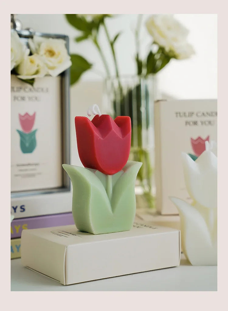 Handmade Tulip Soy Wax Candle