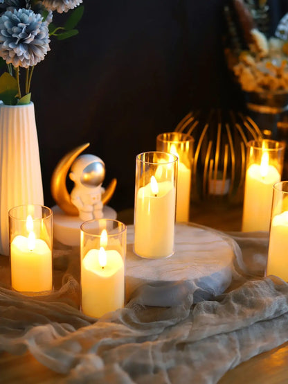 6Pcs LED Flameless Electric Candles - Safe, Flickering Tealights for Special Occasions