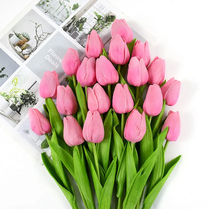 10pcs Tulip Artificial Flowers – Lifelike & Elegant Decor