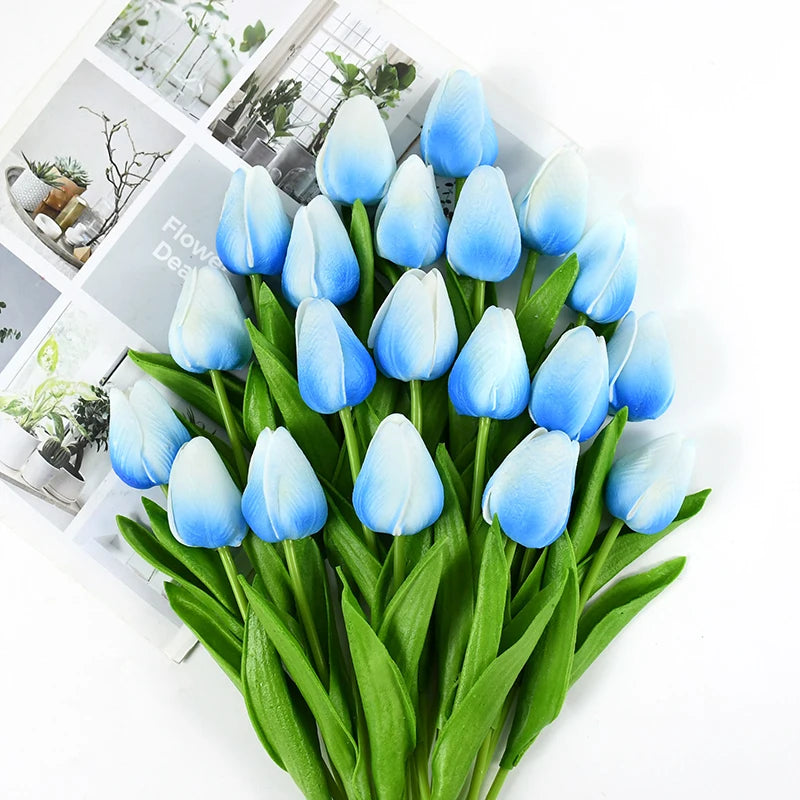 10pcs Tulip Artificial Flowers – Lifelike & Elegant Decor