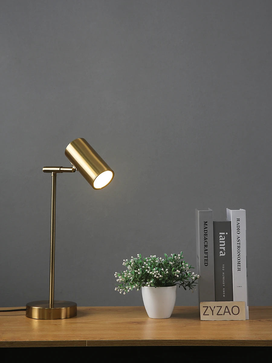 Modern Golden Table Lamp – Nordic Design