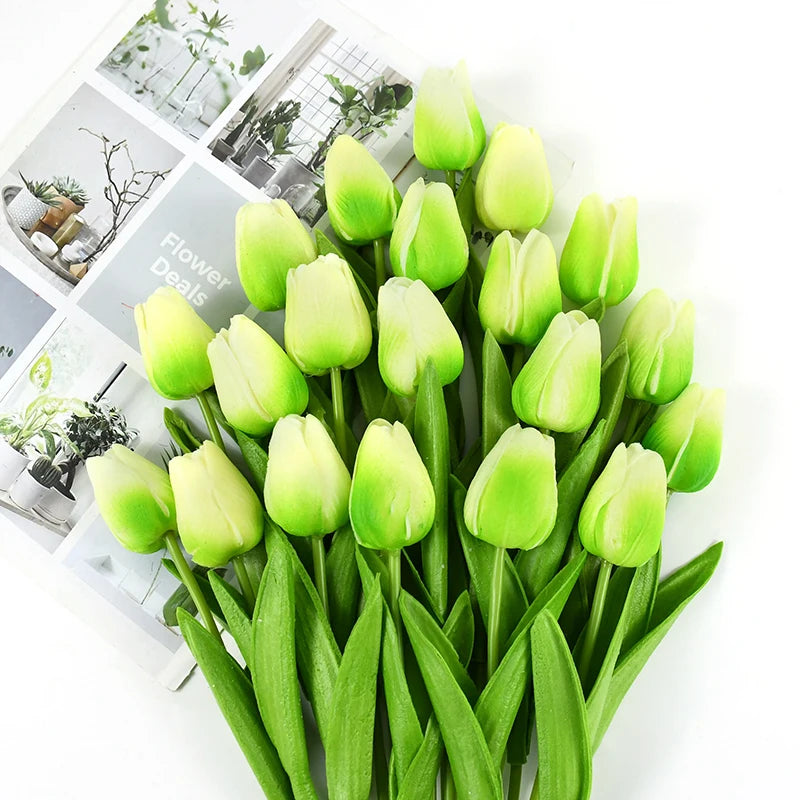 10pcs Tulip Artificial Flowers – Lifelike & Elegant Decor