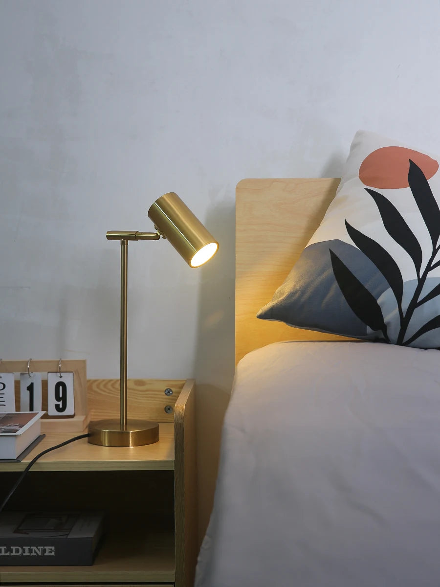 Modern Golden Table Lamp – Nordic Design