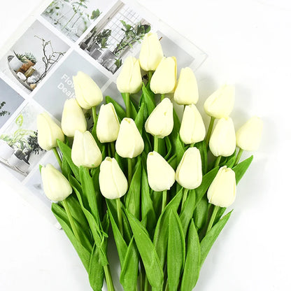 10pcs Tulip Artificial Flowers – Lifelike & Elegant Decor