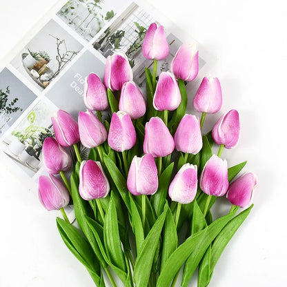 10pcs Tulip Artificial Flowers – Lifelike & Elegant Decor