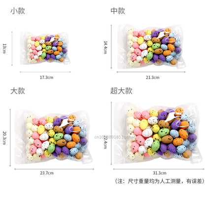 100PCS Colorful Foam Easter Eggs – Perfect for Crafts & Party Decor