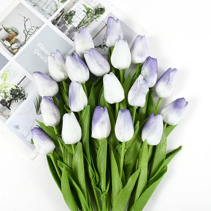 10pcs Tulip Artificial Flowers – Lifelike & Elegant Decor