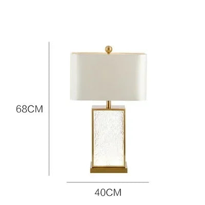 SANDYHA Modern Glass Table Lamp – Certified Luxury Lighting for Your Home