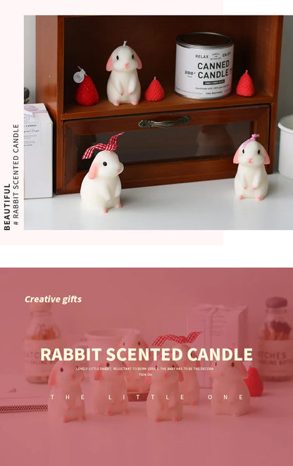 Bunny Scented Candle – Handmade Soy Wax Candle for Home & Gifts