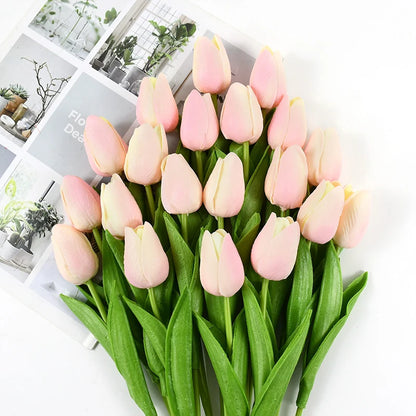 10pcs Tulip Artificial Flowers – Lifelike & Elegant Decor