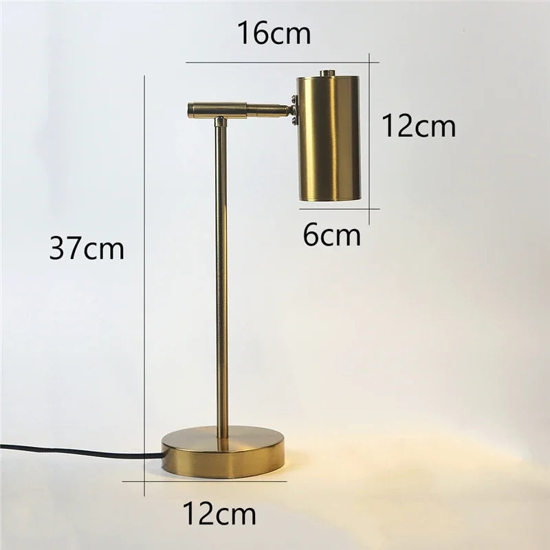 Modern Golden Table Lamp – Nordic Design