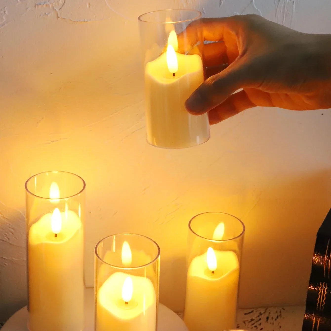 6Pcs LED Flameless Electric Candles - Safe, Flickering Tealights for Special Occasions