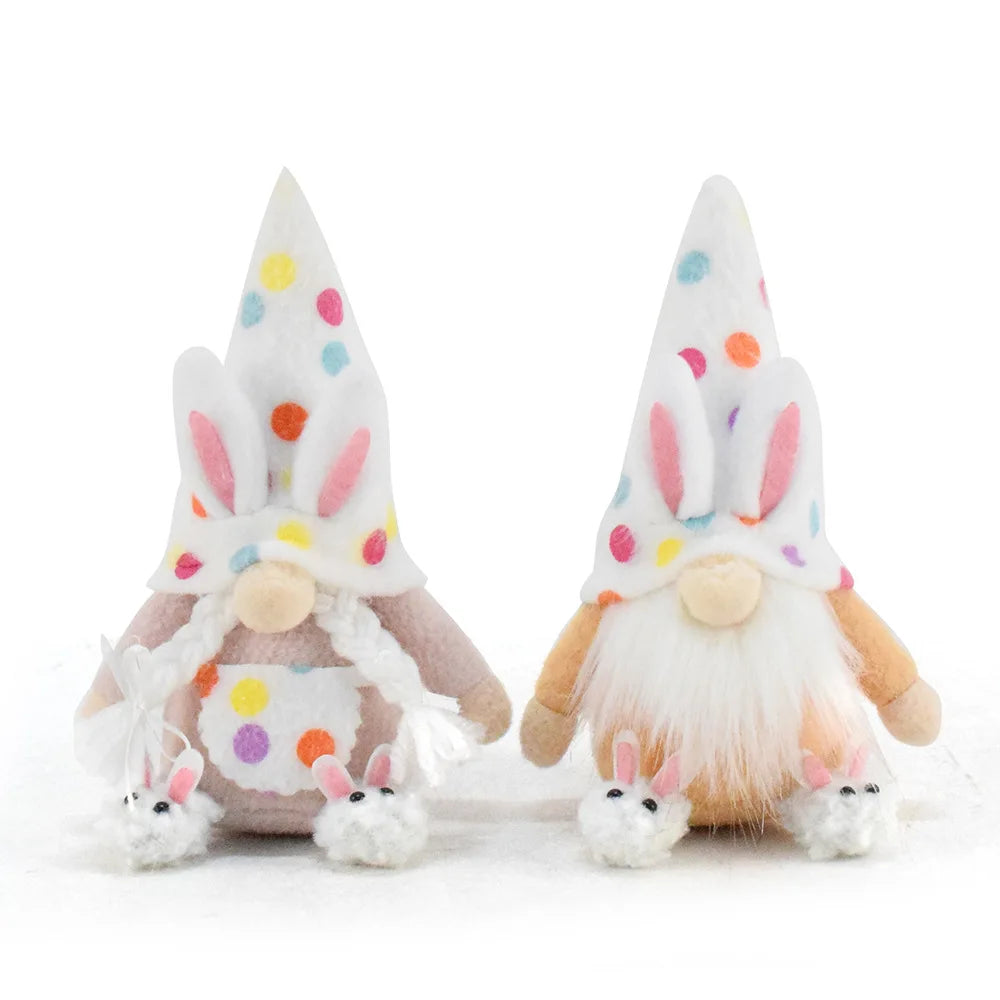 Easter Polka Dot Gnome – Faceless Spring Decoration