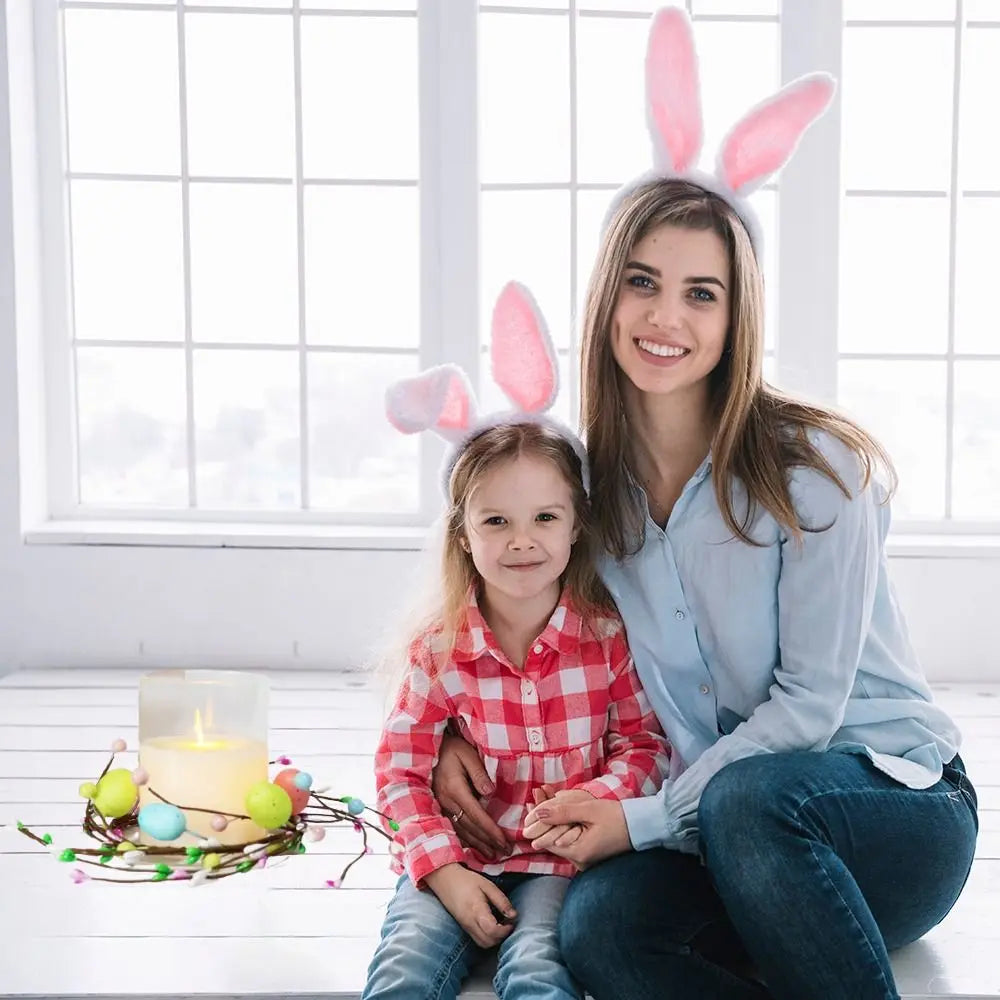 Handmade Easter Egg Flower Wreath – Candle Ring & Festive Decor