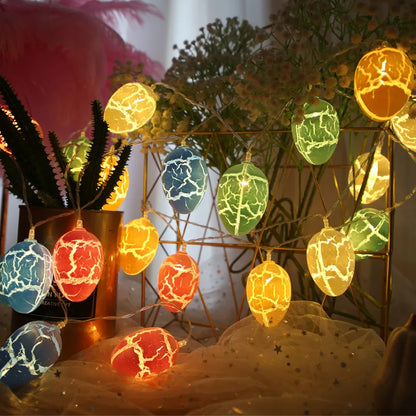 1.5m 10-LED Easter Egg String Lights – Festive Glow for Spring