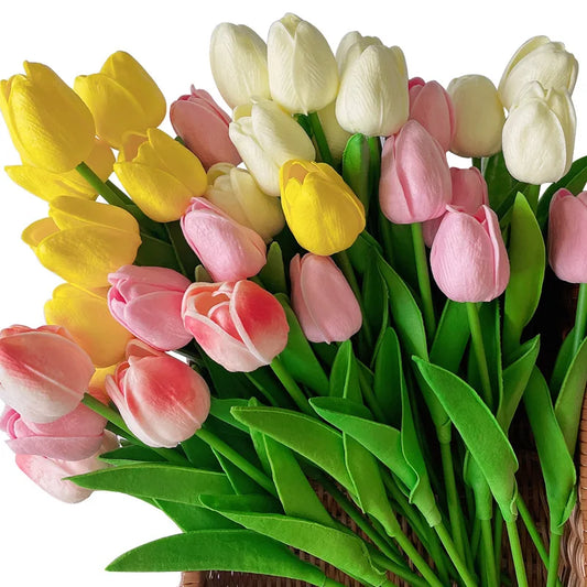 10pcs Tulip Artificial Flowers – Lifelike & Elegant Decor