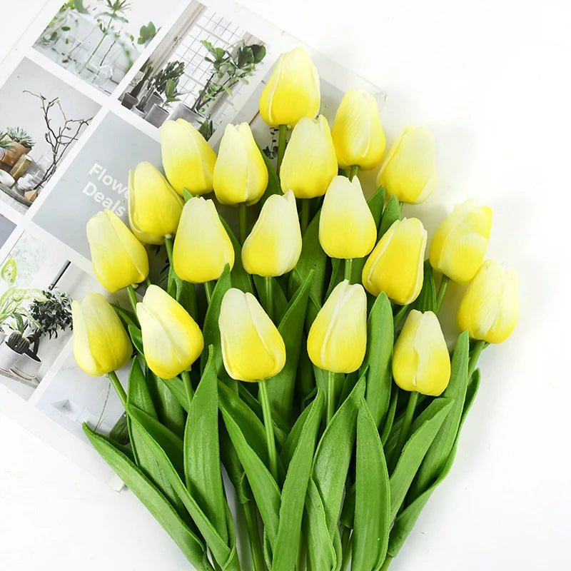 10pcs Tulip Artificial Flowers – Lifelike & Elegant Decor