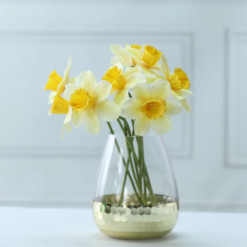 20PCS Artificial Daffodil Flowers – Real Touch Spring Blooms