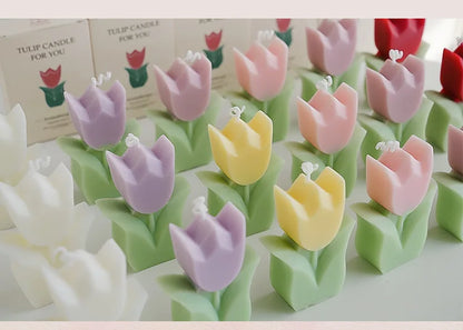 Handmade Tulip Soy Wax Candle