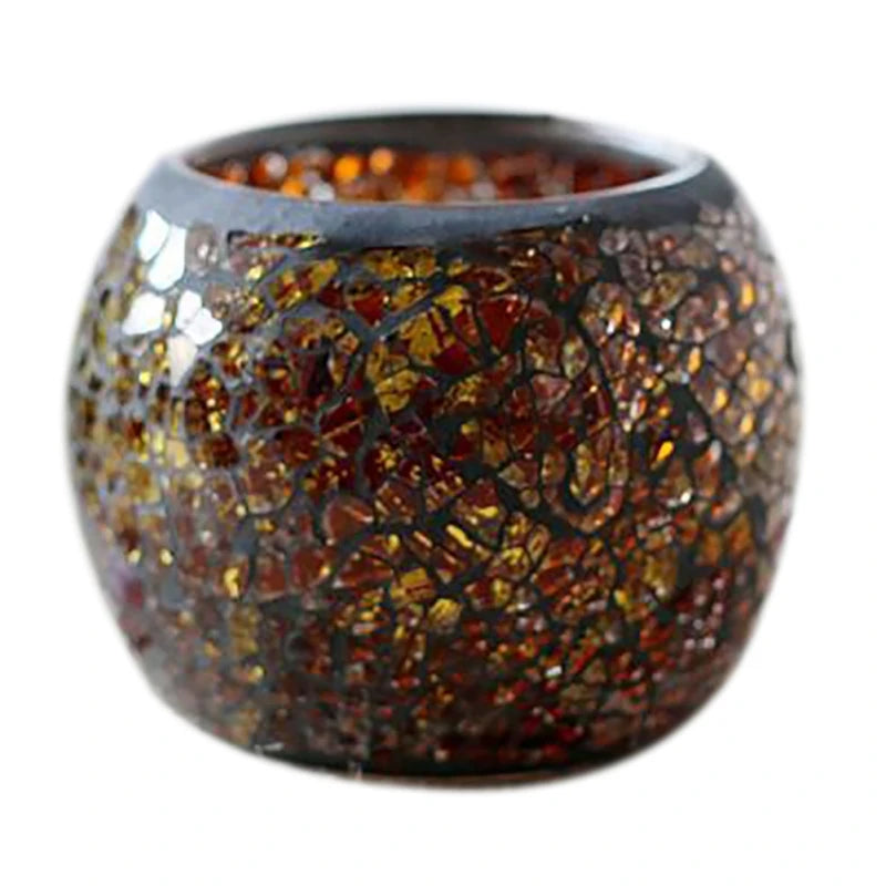 Moroccan Mosaic Glass Candlestick – Votive Candle Holder